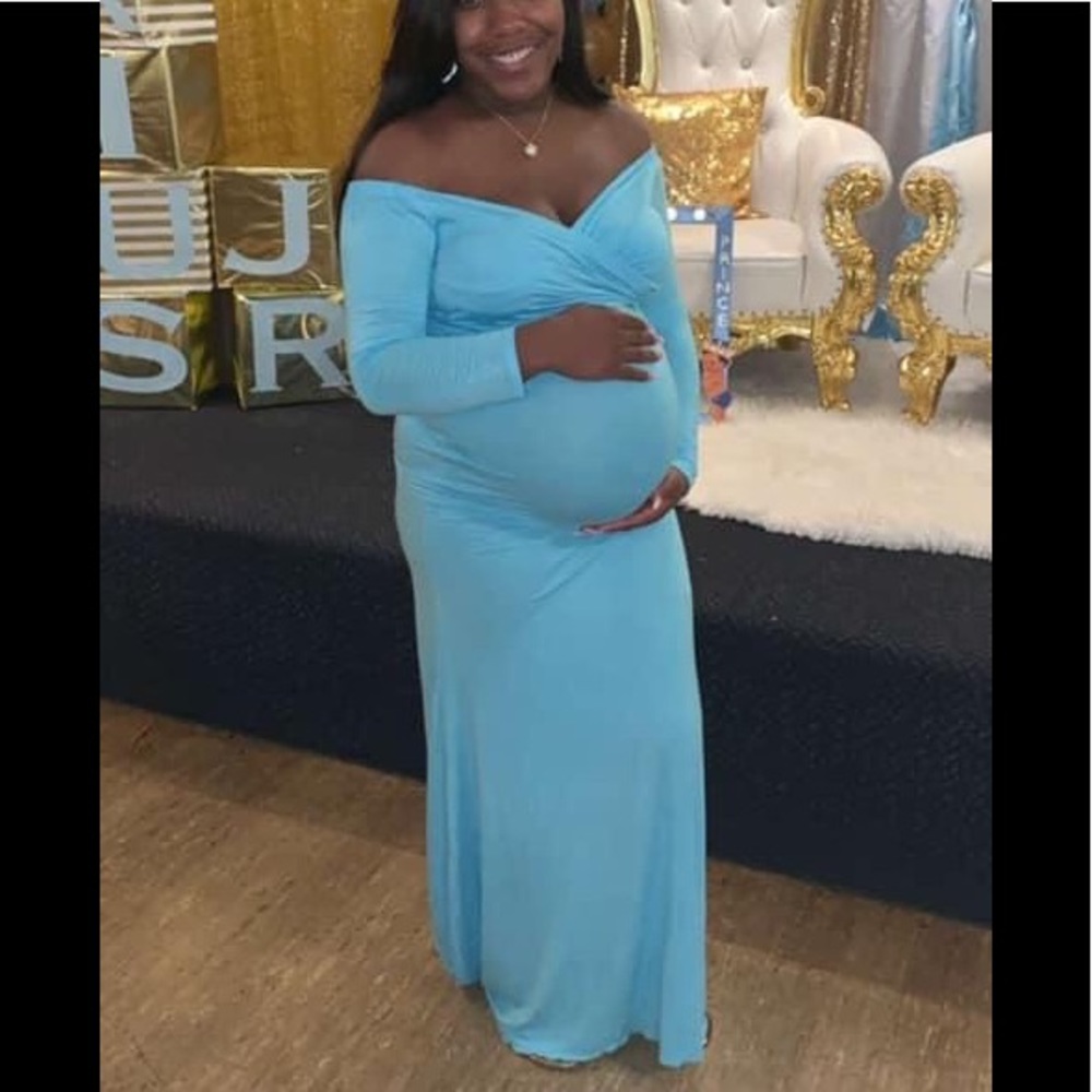 Maternity Dress Blue